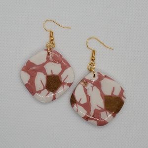 Handmade Pink Daisy Earrings